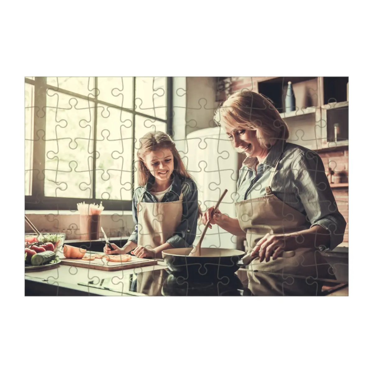 Puzzle ze zdjęcia, 70 elementów, 19x28cm 2 puzzle z nadrukiem 70 elementów