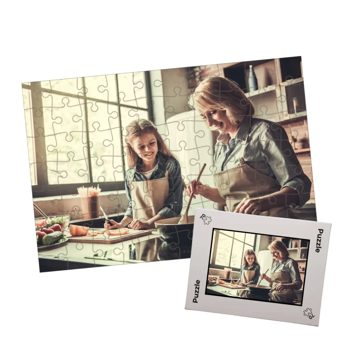Puzzle ze zdjęcia, 70 elementów, 19x28cm 1 puzzle z nadrukiem 70 elementów